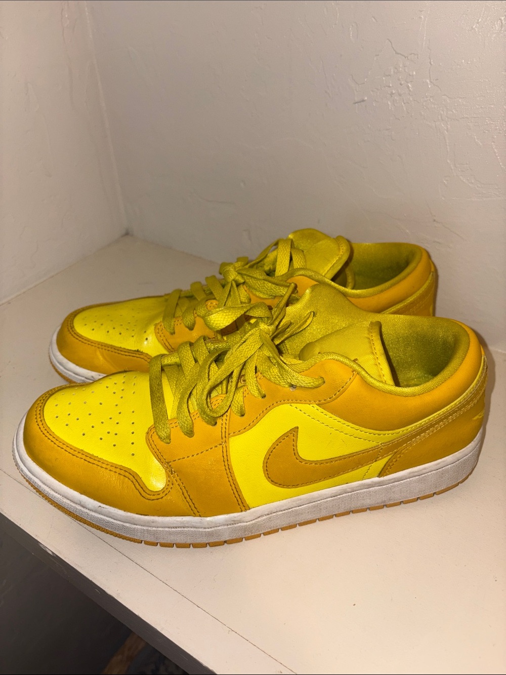 Nike Yellow Low-Top Athletic Sneakers